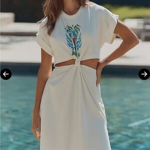 Anthropologie X Tigre Indigo T-Shirt Dress - Multicolor